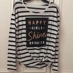 Girls long sleeved graphic shirt
